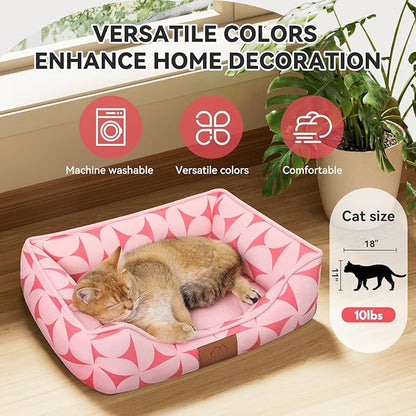 Rectangle Cat Dog Bed for Large Medium Small Pets Indoor Outdoor Machine - Image 4