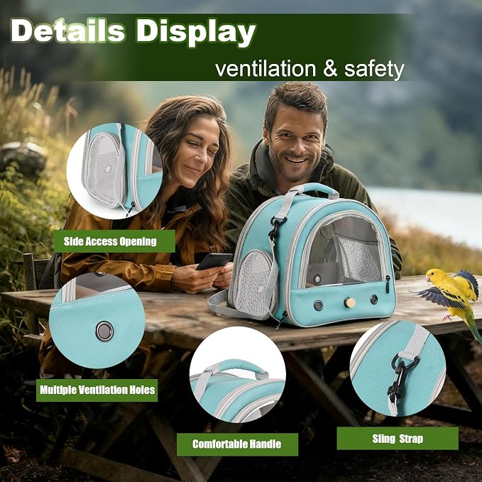 Portable Parrot Travel Cage Carrier - Image 3