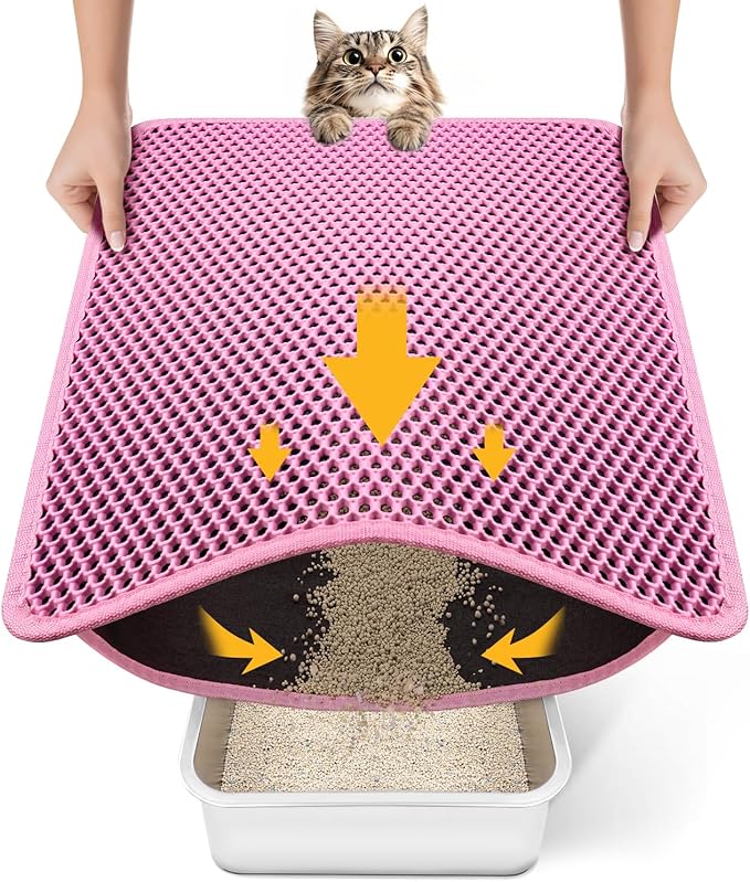 Cat Litter Mat New Size 23.6"x14.6" by Conlun