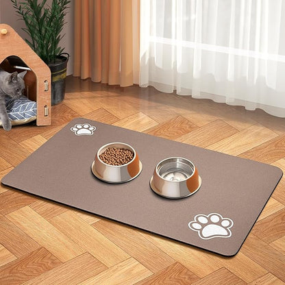 Pet Feeding Mat-Absorbent Dog Mat by BLUEAYE