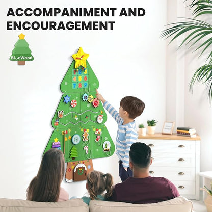 BlueWood Wooden Wall Busy Board Panels, Toddler Learning Activity Center - Image 6