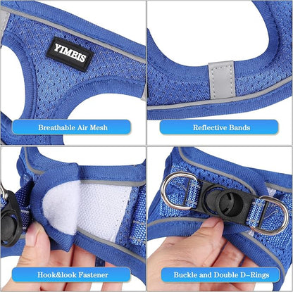 YIMEIS Dog Harness and Leash Set, No Pull Soft Mesh Pet Harness, Reflective - Image 2