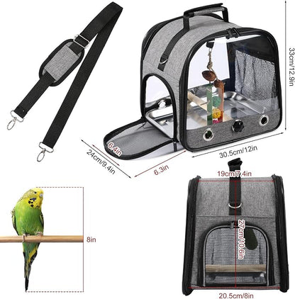SUERTREE Bird Carrier Bag Bird Travel Cage - Image 2
