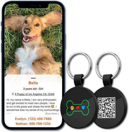 MYLUCKYTAG QR Code Pet ID | Personalized Dog & Cat Collar Tag | Online Profile - Image 4