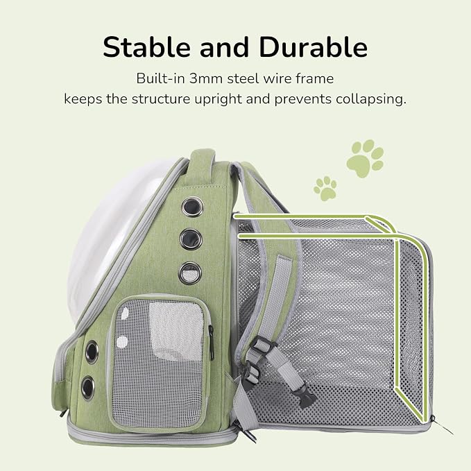 Cat Backpack Carrier for Large Cats, Expandable Cat Bubble Backpack, Dog - Image 4