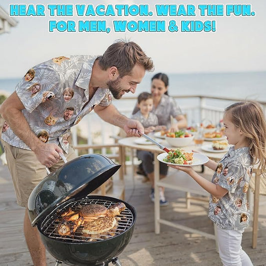 Custom Hawaiian Shirt with Face Photo Picture - Image 2