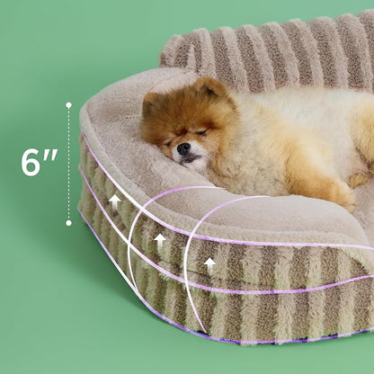 LE SURE Cute Dog Bed for Small Dogs, Orthopedic Waterproof Small Pet Beds - Image 2