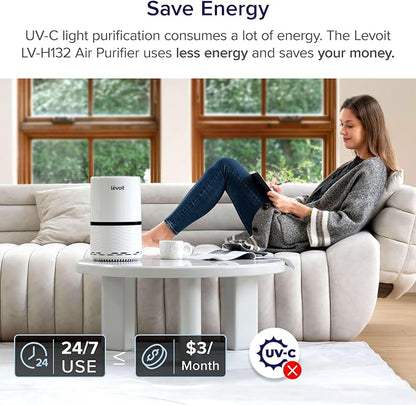 LEVOIT Air Purifier for Home, AHAM Verifide, High-Efficiency Filter for Smoke - Image 6