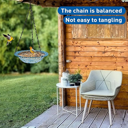 2 Pack Hanging Bird Baths, Hanging Bird Feeders - Image 6