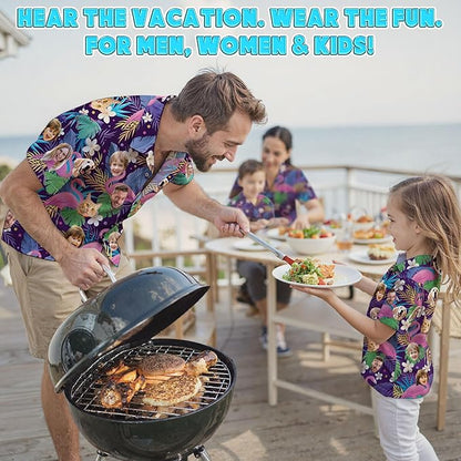 Custom Hawaiian Shirt with Face Photo Picture - Image 2