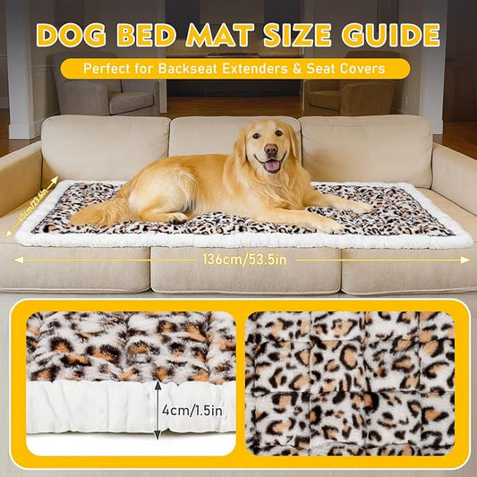 Car Back Seat Mat for Dog 53"x24" Dog Bed for Car Scratch Proof Non Slip Thick - Image 2