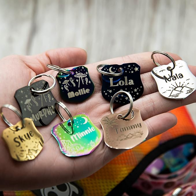 Personalized Dog Tag with 5 Lines of Custom Deep Engraved Durable Stainless - Image 5