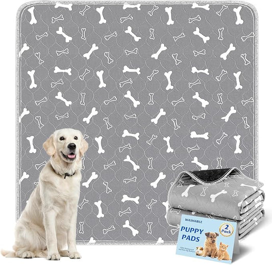 Washable Pee Pads for Dogs Large 48" x 48" 2-Pack Reusable Puppy Pads Pet by Baodan
