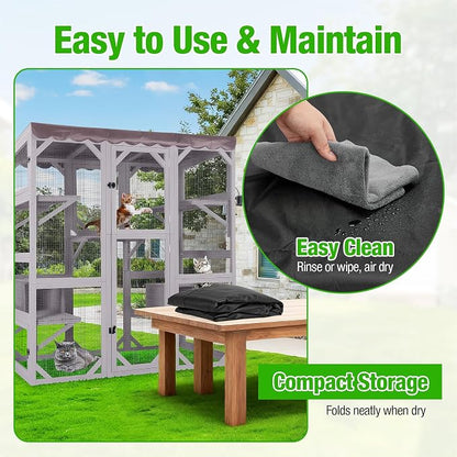 Kingling Outdoor Cat House Cover - Image 8