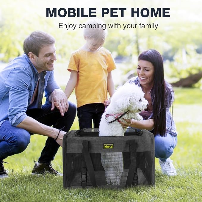 Small Dog Carrier for Puppies, Cat Carrier Soft, Foldable Travel Bag, Fits Pets - Image 7