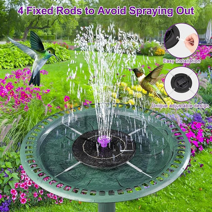 3.5W Solar Bird Bath Fountain Pump, Solar Powered Water Pump, Outdoor Water - Image 2
