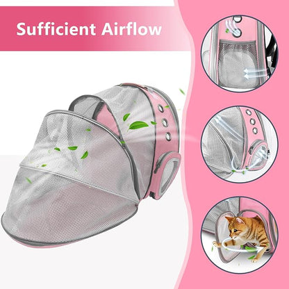 Cat Backpack Carrier Back Expandable Bubble Pet Carrier Backpack - Image 8