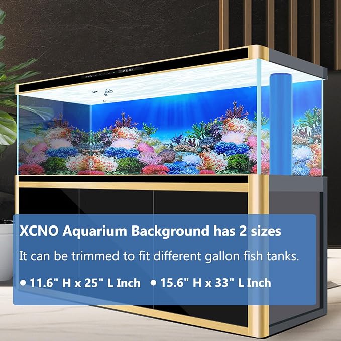 Fish Backgrounds Paper Double Sides Undersea Aquarium Background Poster - Image 2