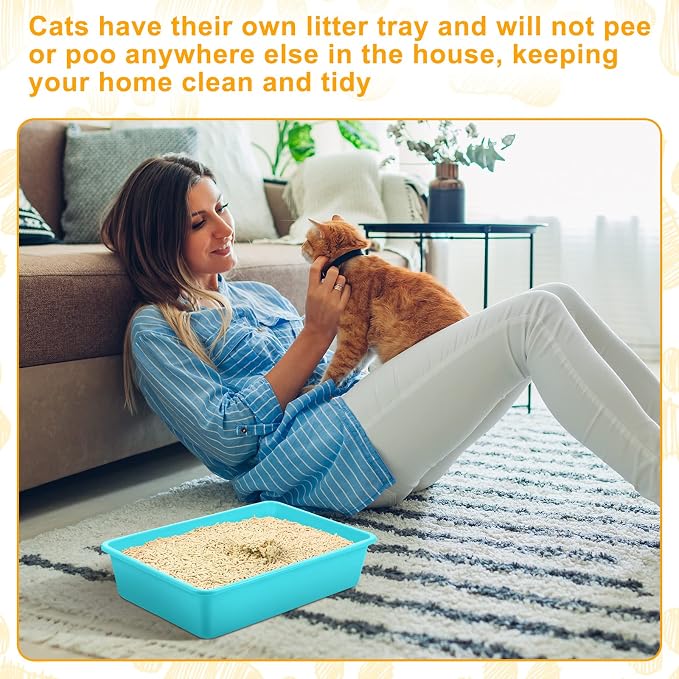 Amyhill 10 Pcs Open Cat Litter Box Kitten Litter Pan - Image 7