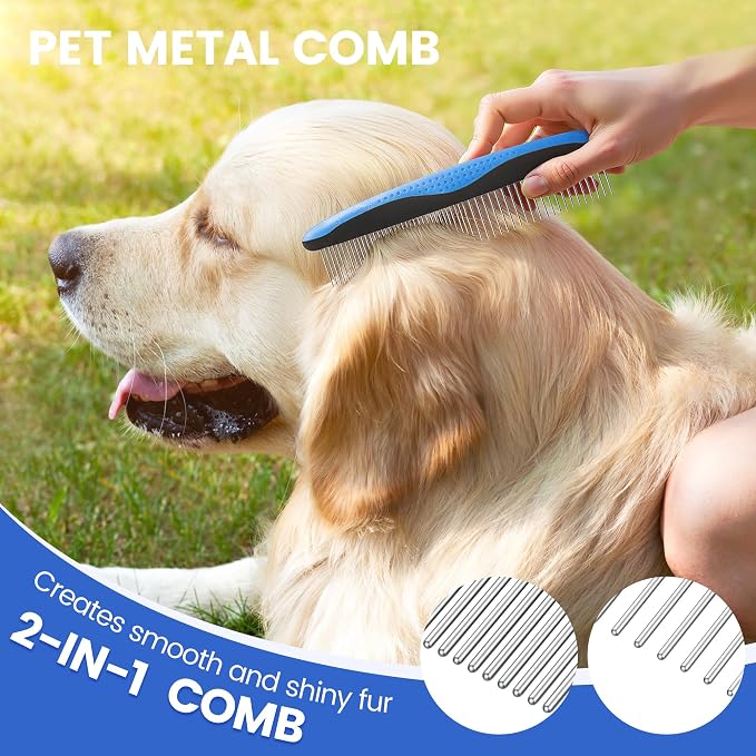 Double-Sided Pet Grooming Rake - Image 3