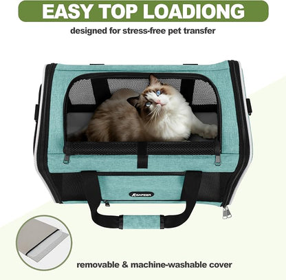 Cat Carrier 18"x11"x11" TSA Approved Ventilated Top Open Softsided Pet Air - Image 5