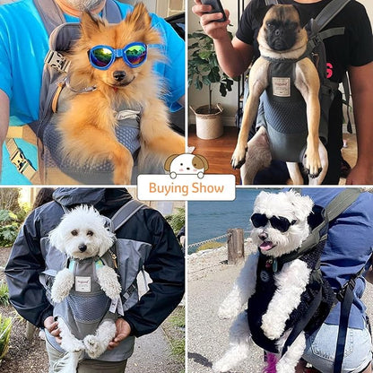 Dog Carrier Backpack, Pet Front Carrier Backpack Legs Out Dog Chest Carrier - Image 6