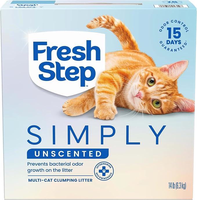 Fresh Step Simply Unscented Clumping Litter, Fresh Step Unscented Cat Litter by FreshStep