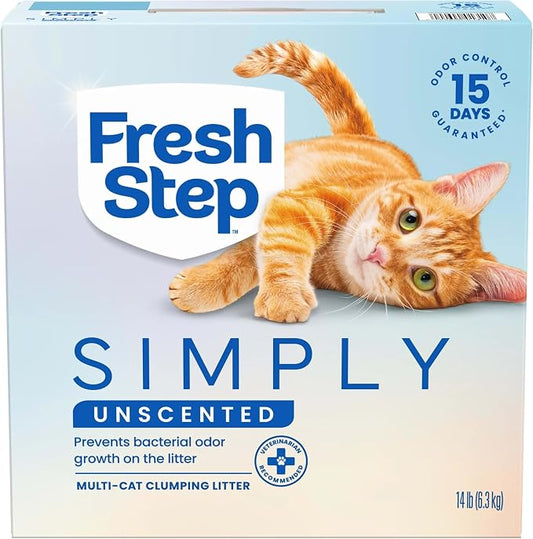 Fresh Step Simply Unscented Clumping Litter, Fresh Step Unscented Cat Litter by FreshStep