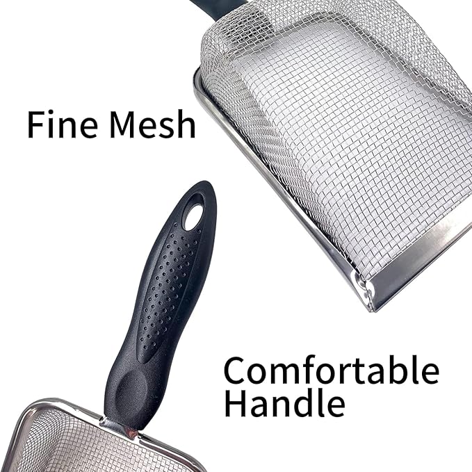 Falltail Stainless Steel Reptile Sand Substrate Scoop Shovel Sifter Fine Mesh - Image 3
