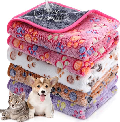 Hestya 4pcs Waterproof Dog Puppy Pads Soft Cat Blanket Dog Sleeping Mat by Panelee