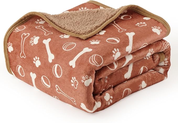 Waterproof Dog Blankets Pet Blanket 50"x60", Soft Fluffy Sofa Car Bed Protector by CAPTSNOOZE