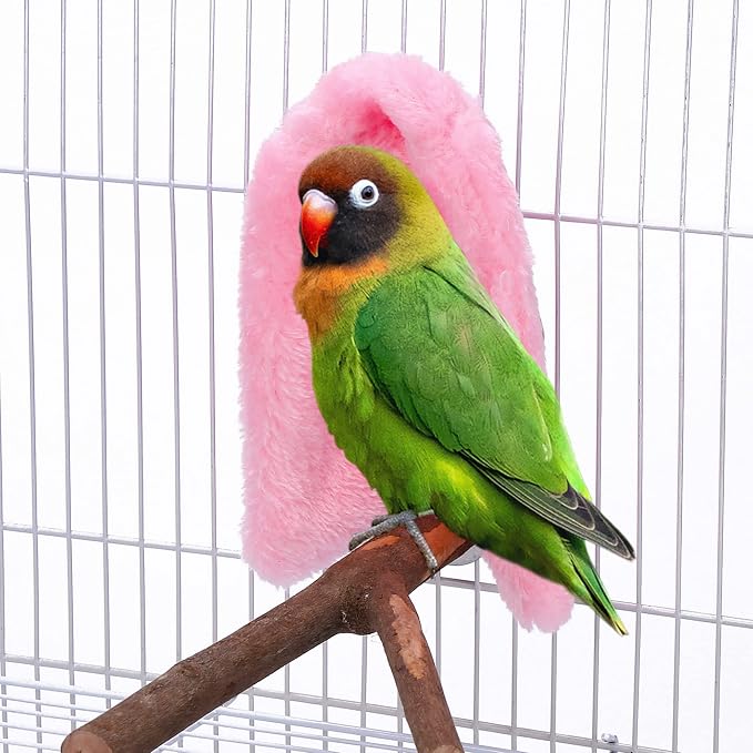 Comfort Corner Fleece Bird Blanket Parrot Cage Snuggle Hut Warm Bird Nest House by Filhome