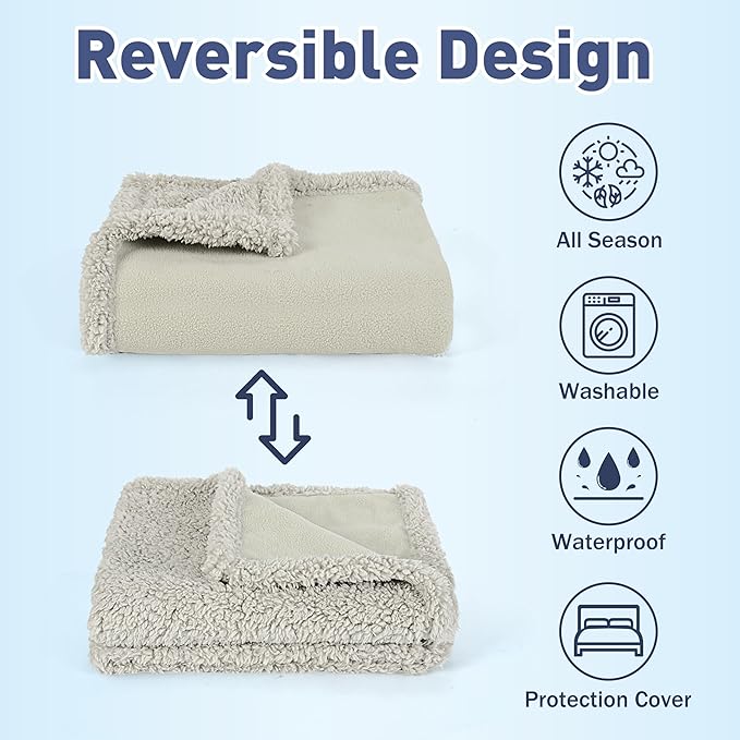 Kritter Planet Waterproof Dog Blanket, Reversible Water Proof Pet Blanket - Image 2