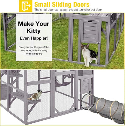 Aivituvin Large Catio Outdoor Cat Enclosure Window Design - Image 6