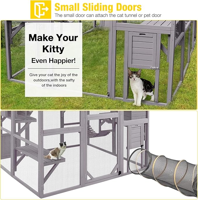 Aivituvin Cat House Outdoor Catio Kitty Enclosure - Image 7