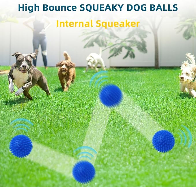 SHARLOVY 4.5'' Squeaky Dog Toy Balls - Image 5
