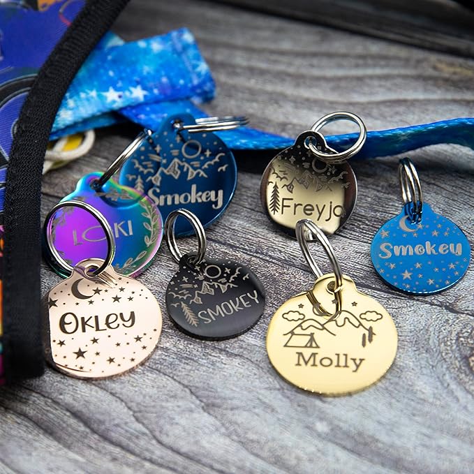 Personalized Dog Tag with 5 Lines of Custom Deep Engraved Durable Stainless - Image 5
