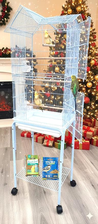 63" Roof Top Canary Parakeet Cockatiel Lovebird Finch Roof Top Bird Parrot Home by Mcage