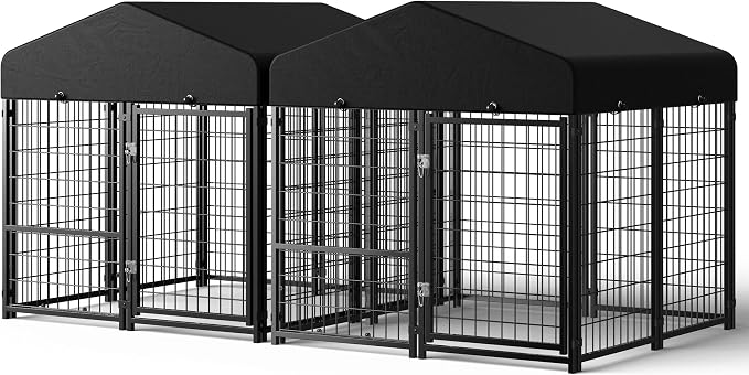 2PCS Dog Kennel Outdoor, Outside Dog Kennel by Guiferland