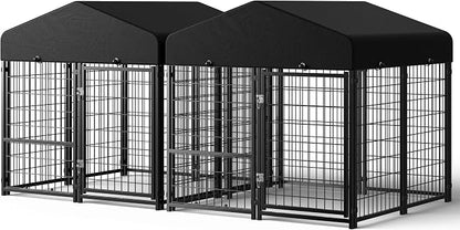 2PCS Dog Kennel Outdoor, Outside Dog Kennel by Guiferland