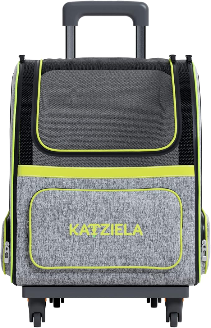 Katziela Wheeled Pet Carrier Backpack - Image 8