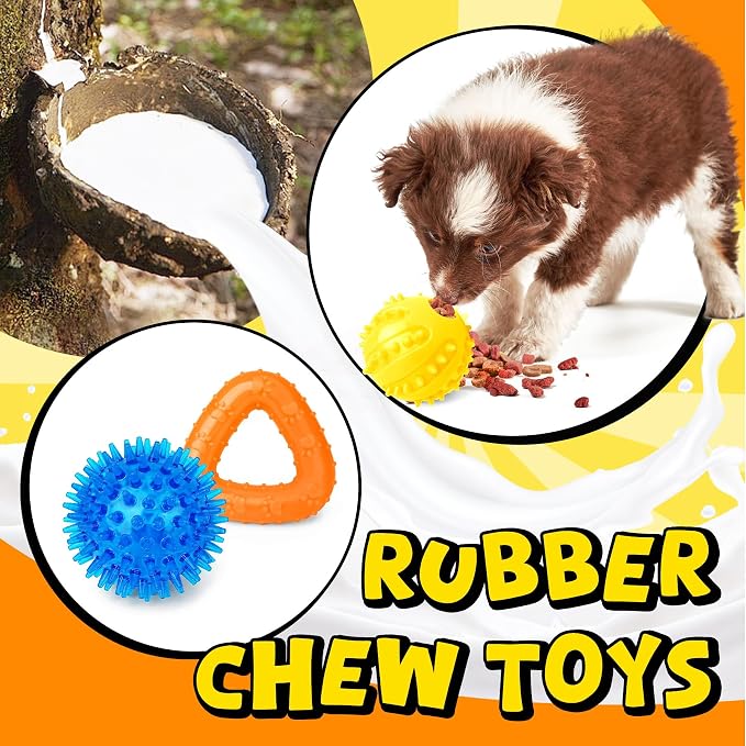 Zeaxuie 9 Pack Puppy Toys for Teething, Puppy Chew Toys - Image 5