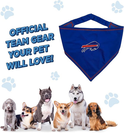 Pets First NFL Buffalo Bills TIE Bandana, Large/X-Large. Dog Bandana Scarf Bib - Image 7