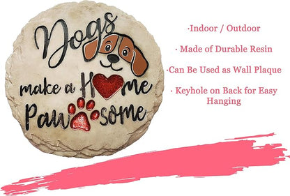 Spoontiques - Garden Décor - Dogs Make a Home Pawsome Stepping Stone - - Image 6
