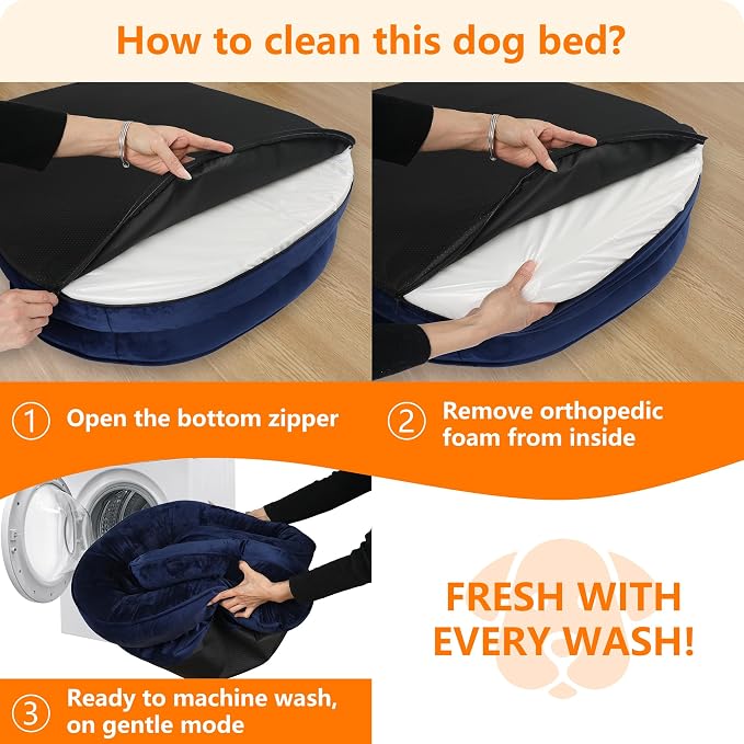 Dwanton Orthopedic Dog Bed for Large Dogs - Image 7