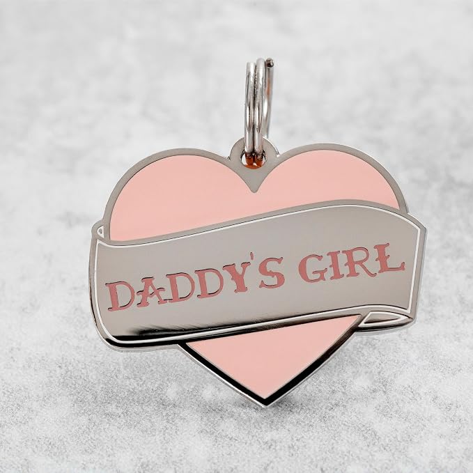 Two Tails Pet Company Personalized 'Daddy's Girl' Pet ID Tag & Collar Charm - Image 4
