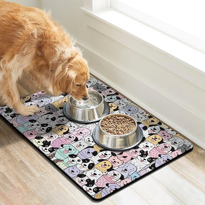 Pet Feeding Mat for Floors Waterproof Dog Mat for Food and Water Absorbent - Image 7