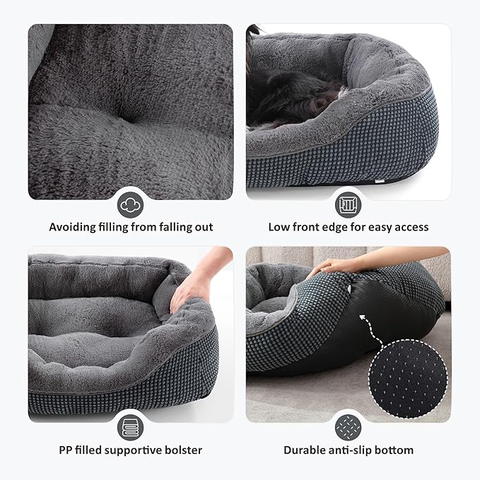 INVENHO Dog Beds for Small Medium Dogs Washable, Calming Orthopedic Warming - Image 4