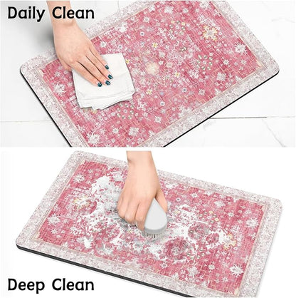 Pet Food Mats for Floor, Absorbent Dog Mat for Food and Water Dispenser - Image 7