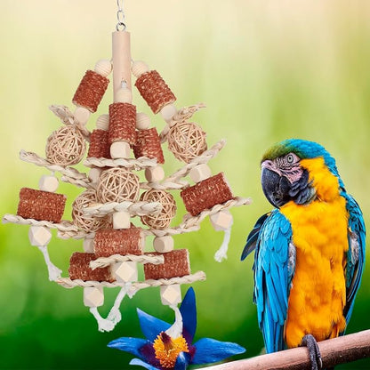 Bird Toys, Natural Corn Stick Parrot Toys Hanging in Bird Cages，for Small and - Image 8
